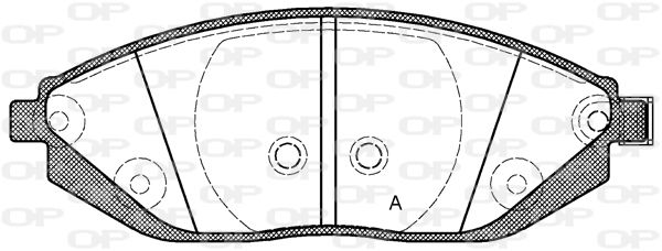 OPEN PARTS Комплект тормозных колодок, дисковый тормоз BPA1472.02